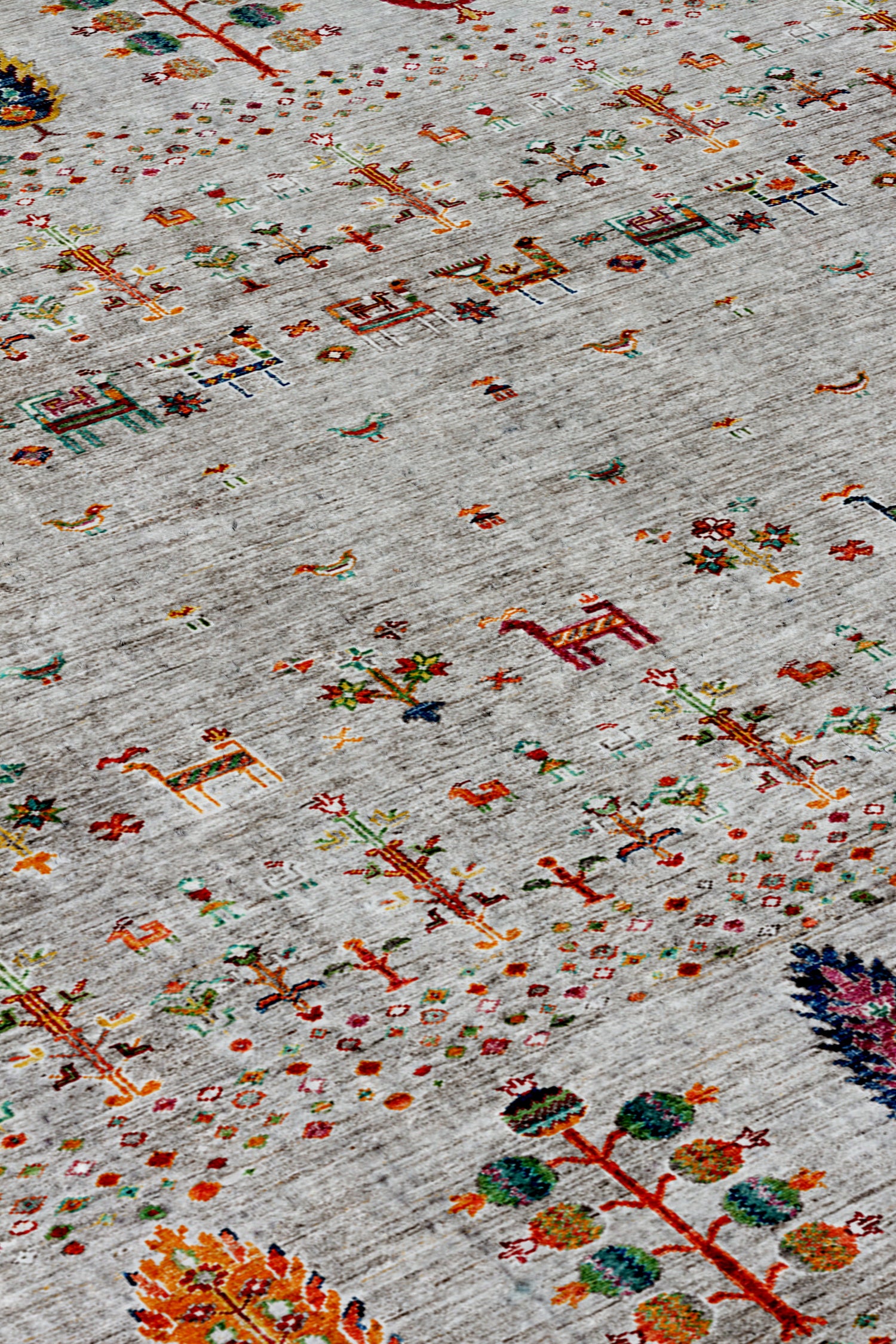 Arte DS086 Ağaç Hayvan Figürlü Dekoratif Dokuma Halı