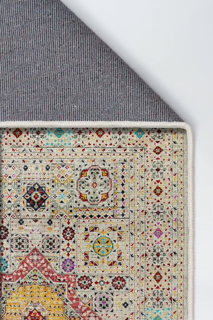 Arte DS210 Vintage Klasik Desenli Dekoratif Dokuma Halı