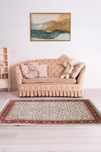 Arte DS247 Klasik Çiçek Figürlü Dekoratif Dokuma Halı