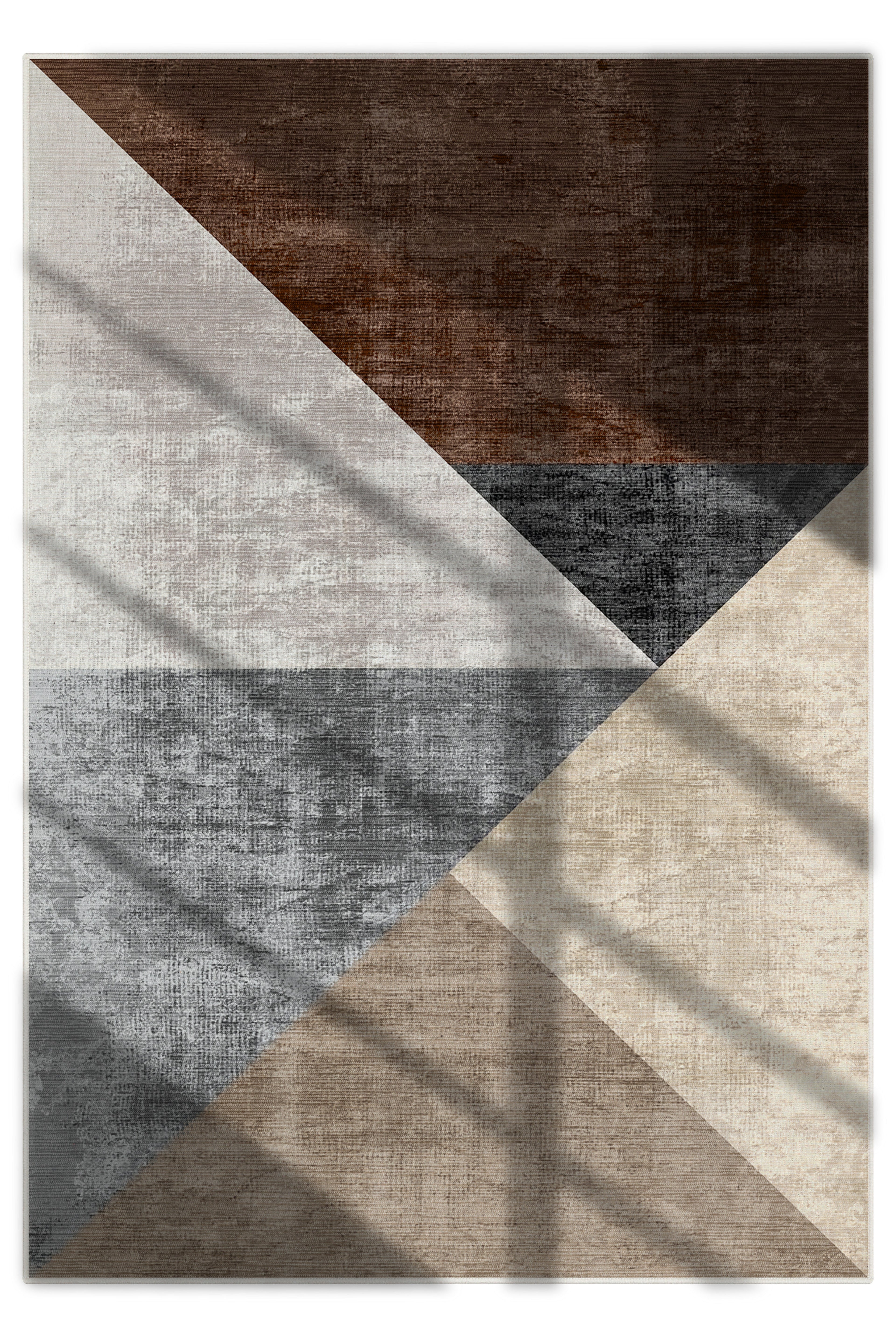 Arte DS268 Modern Geometrik Desenli Dekoratif Dokuma Halı