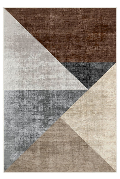 Arte DS268 Modern Geometrik Desenli Dekoratif Dokuma Halı