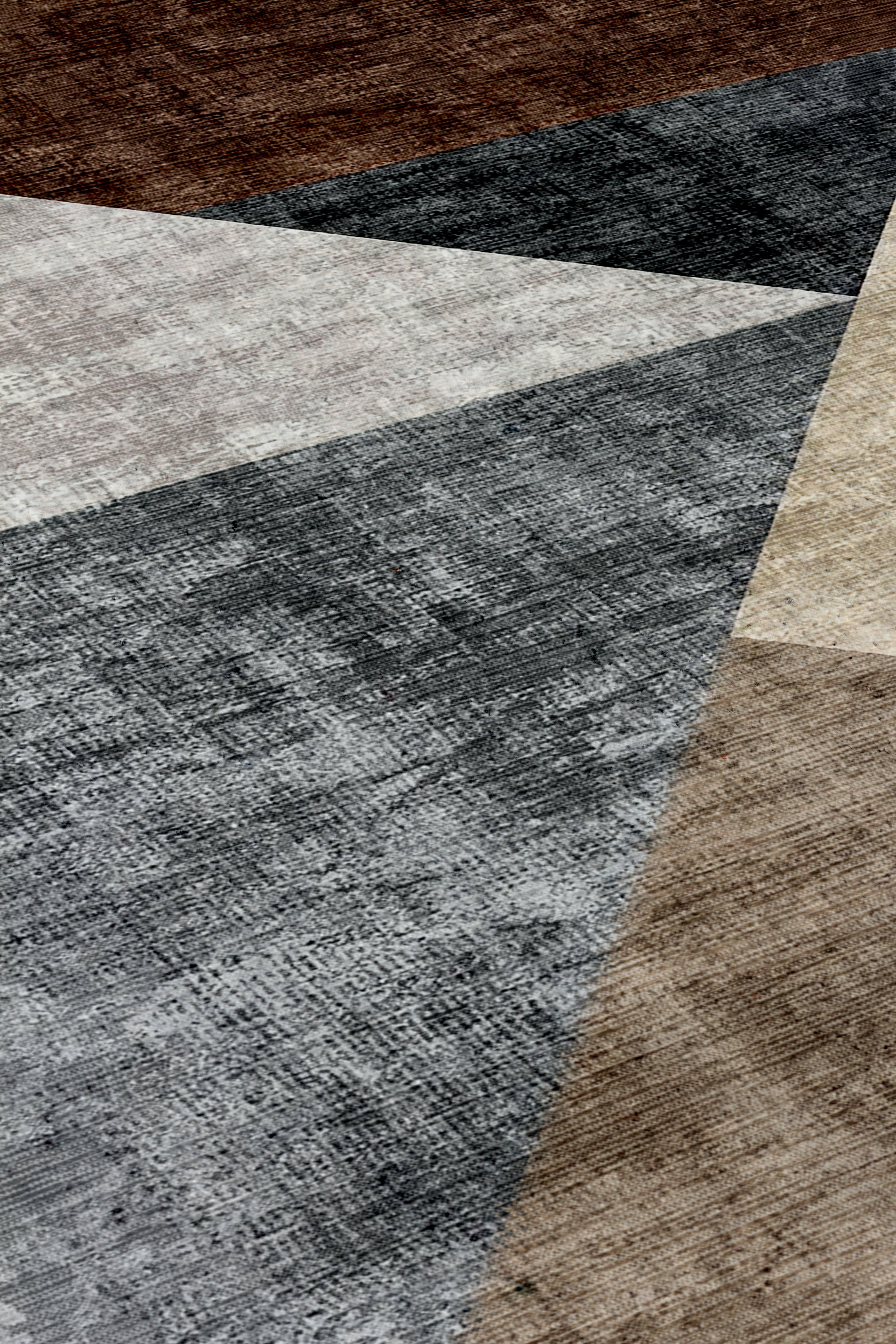 Arte DS268 Modern Geometrik Desenli Dekoratif Dokuma Halı