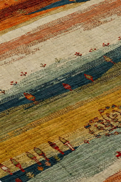 Arte DS299 Vintage Orman Desenli Dekoratif Dokuma Halı