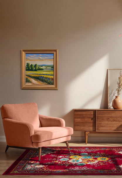 Arte DS303 Çiçekli Klasik Desenli Dekoratif Dokuma Halı