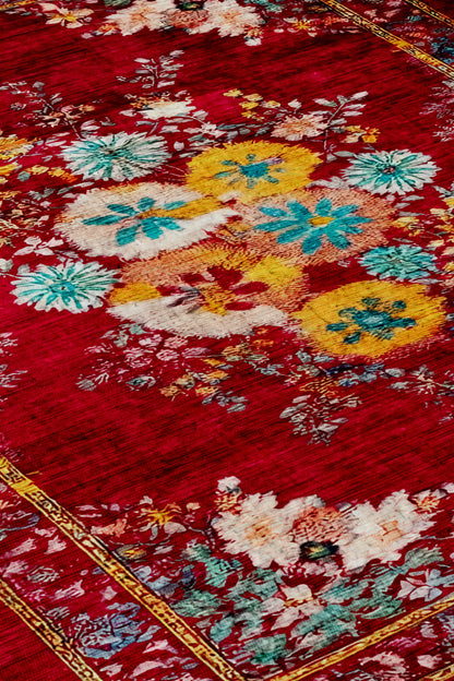 Arte DS303 Çiçekli Klasik Desenli Dekoratif Dokuma Halı
