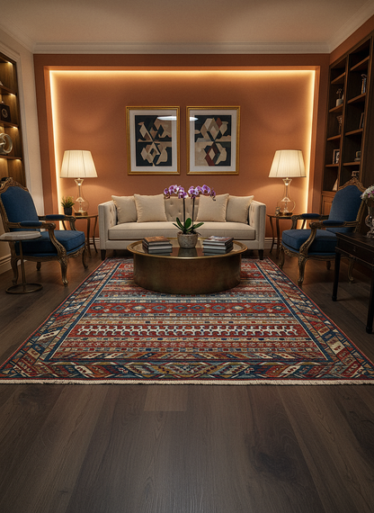 Etnik ES1 - Etnik Desenli Dokuma Kilim Mutfak Balkon Koridor Halısı