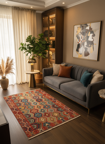 Ethnic ES4 - Ethnic Pattern Turkish Rug