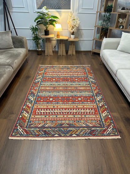 Etnik ES1 - Etnik Desenli Dokuma Kilim Mutfak Balkon Koridor Halısı