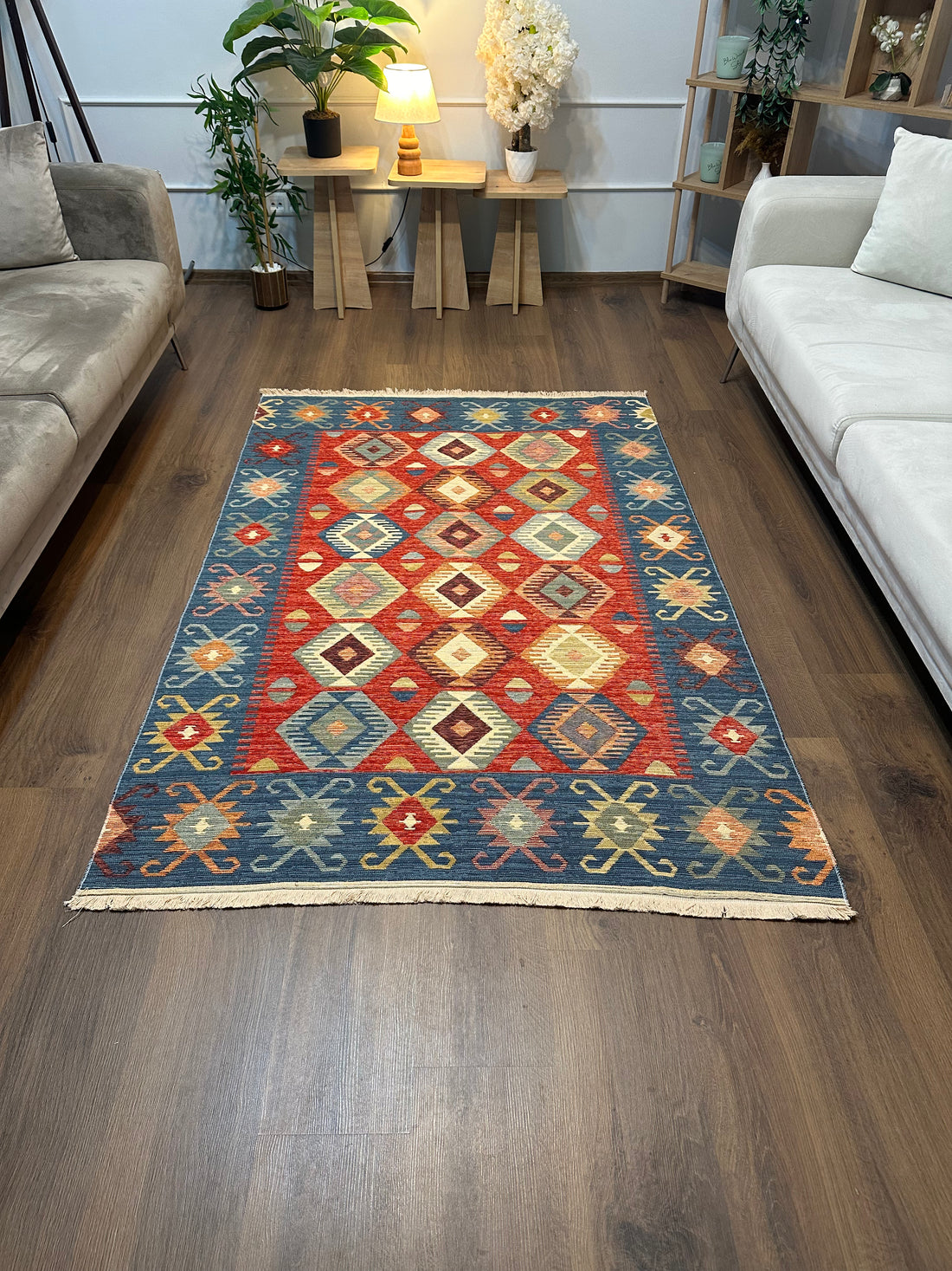 Etnik ES2 - Etnik Desenli Dokuma Kilim Mutfak Balkon Koridor Halısı