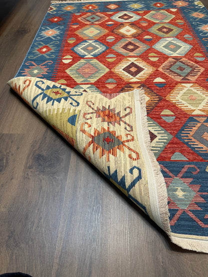 Etnik ES2 - Etnik Desenli Dokuma Kilim Mutfak Balkon Koridor Halısı