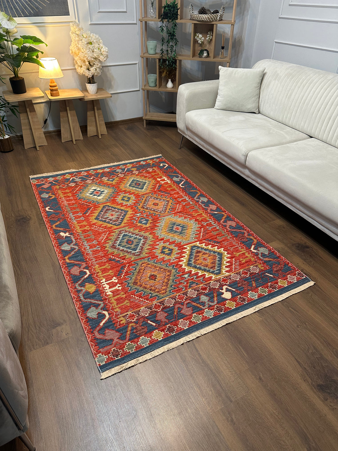 Etnik ES3 - Etnik Desenli Dokuma Kilim Mutfak Balkon Koridor Halısı