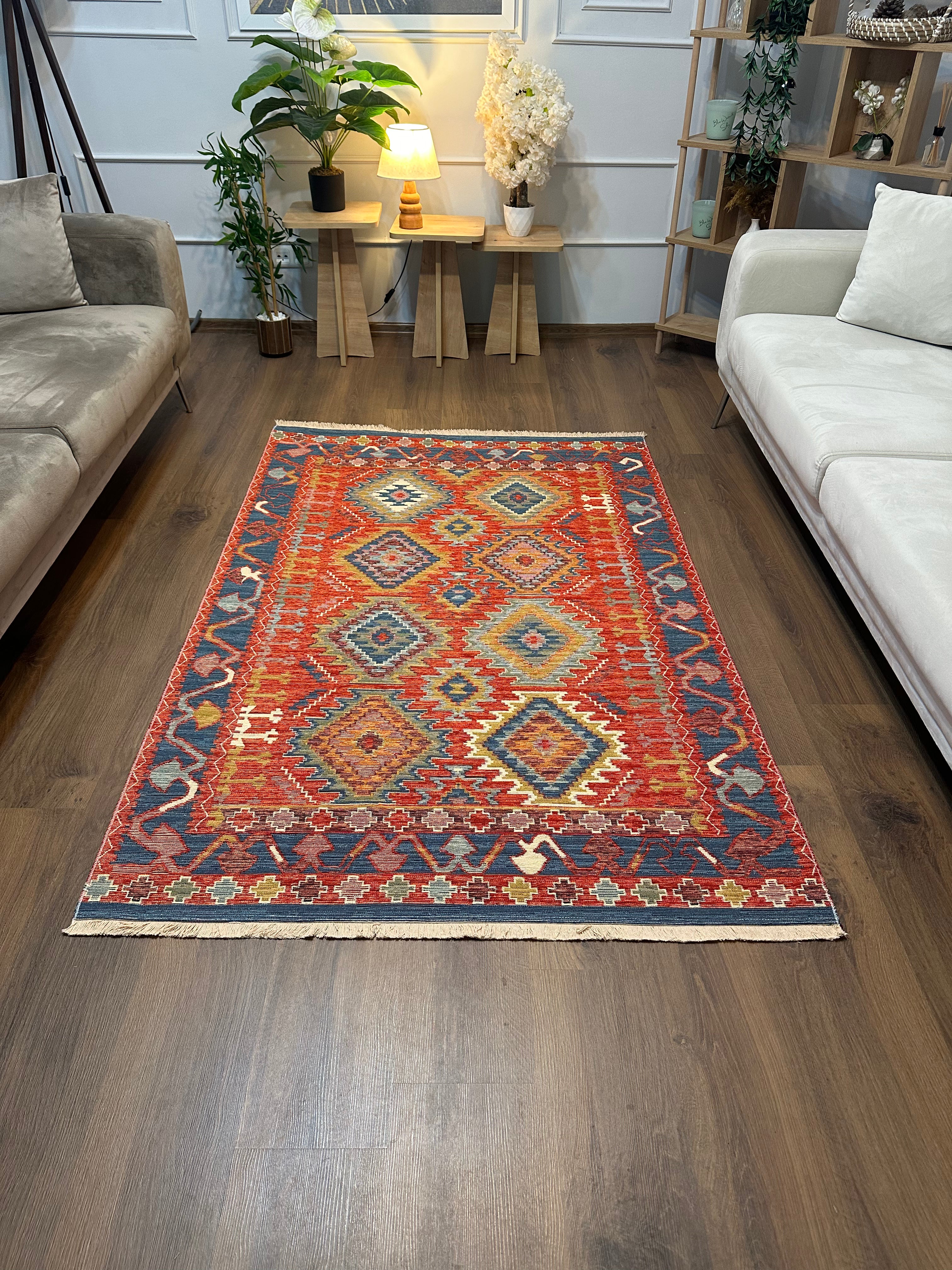 Etnik ES3 - Etnik Desenli Dokuma Kilim Mutfak Balkon Koridor Halısı