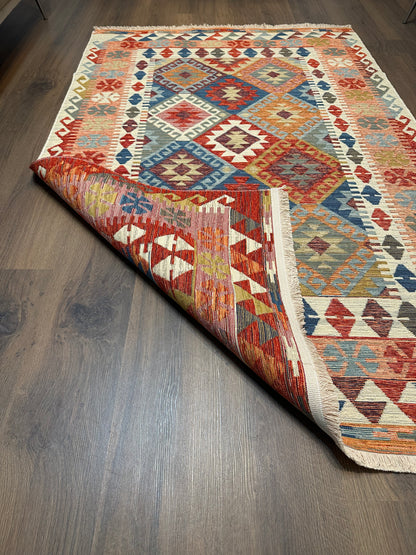 Etnik ES6 - Etnik Desenli Dokuma Kilim Mutfak Balkon Koridor Halısı