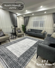 JANNY - %100 Pamuk Dokuma Taban Makinede Yıkanabilir Kaymaz Halı