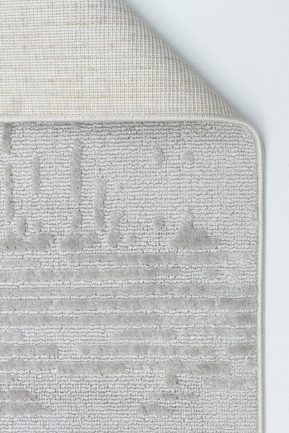 İCON A-5307 GRİ Modern Geometrik Desenli Salon Koridor Mutfak Halısı