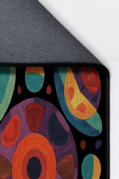 Arte HD010 Geometrik Desenli Renkli Dekoratif Dokuma Halı