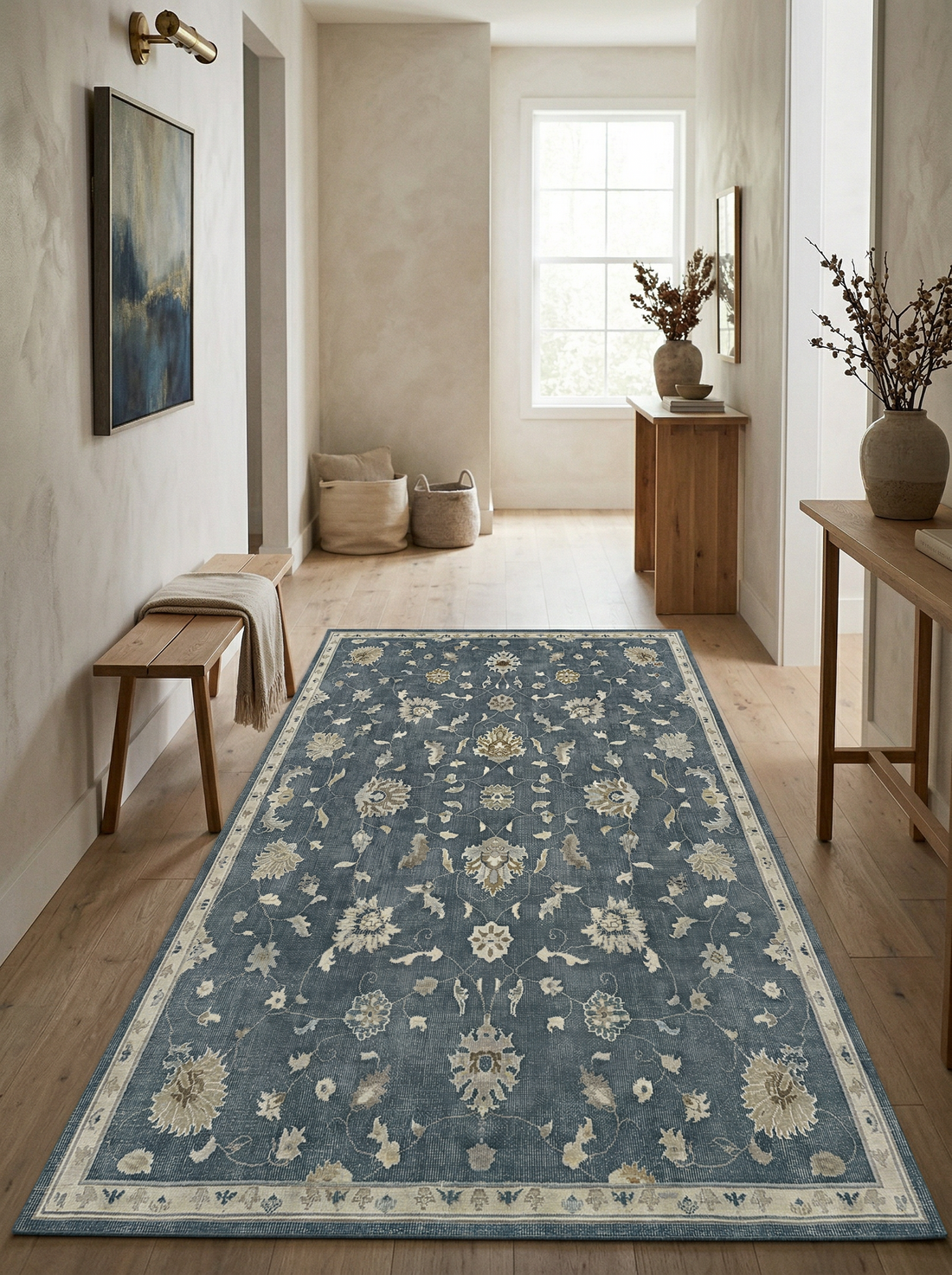 Arte HD020 Vintage Klasik Desenli Dekoratif Dokuma Halı