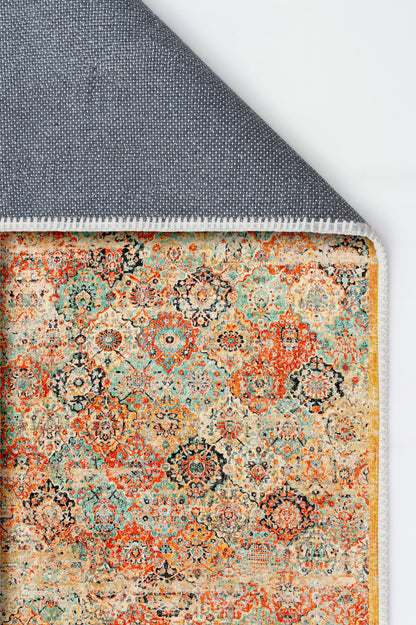 Arte HD013 Antik Figürlü Dekoratif Dokuma Şönil Halı