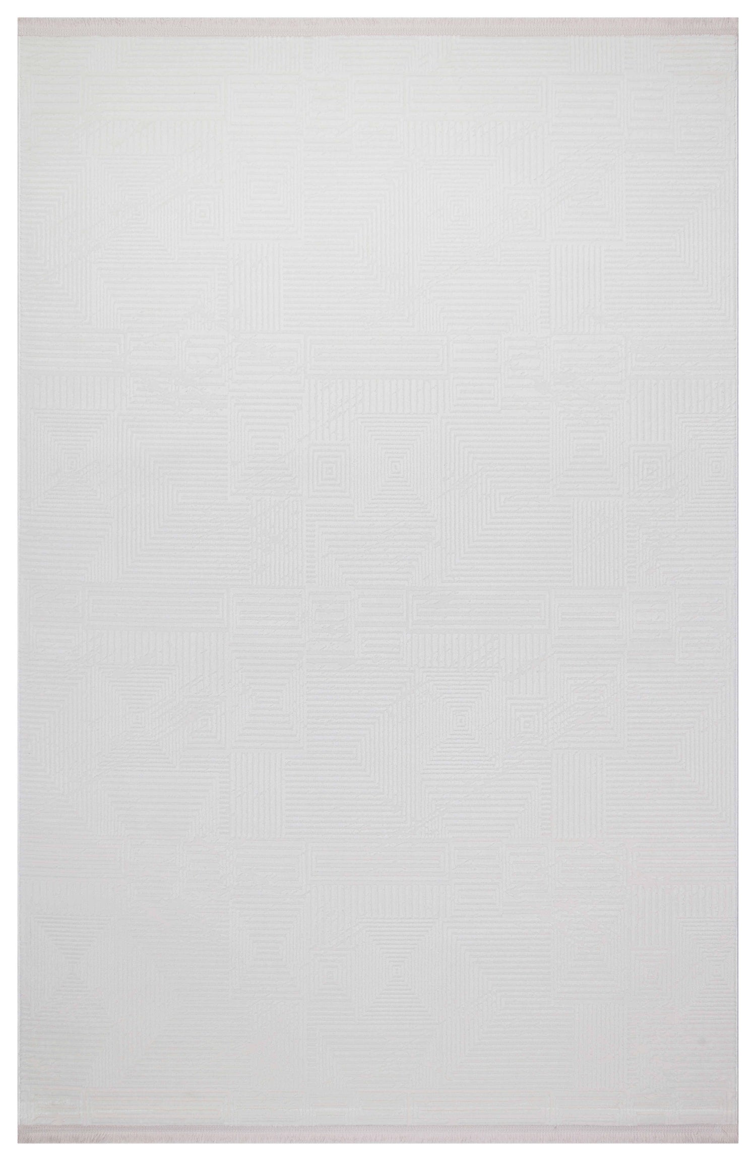 İCON T-OS02 KREM Modern Geometrik Desenli Salon Koridor Mutfak Halısı