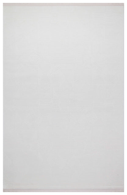 İCON T-OS02 KREM Modern Geometrik Desenli Salon Koridor Mutfak Halısı
