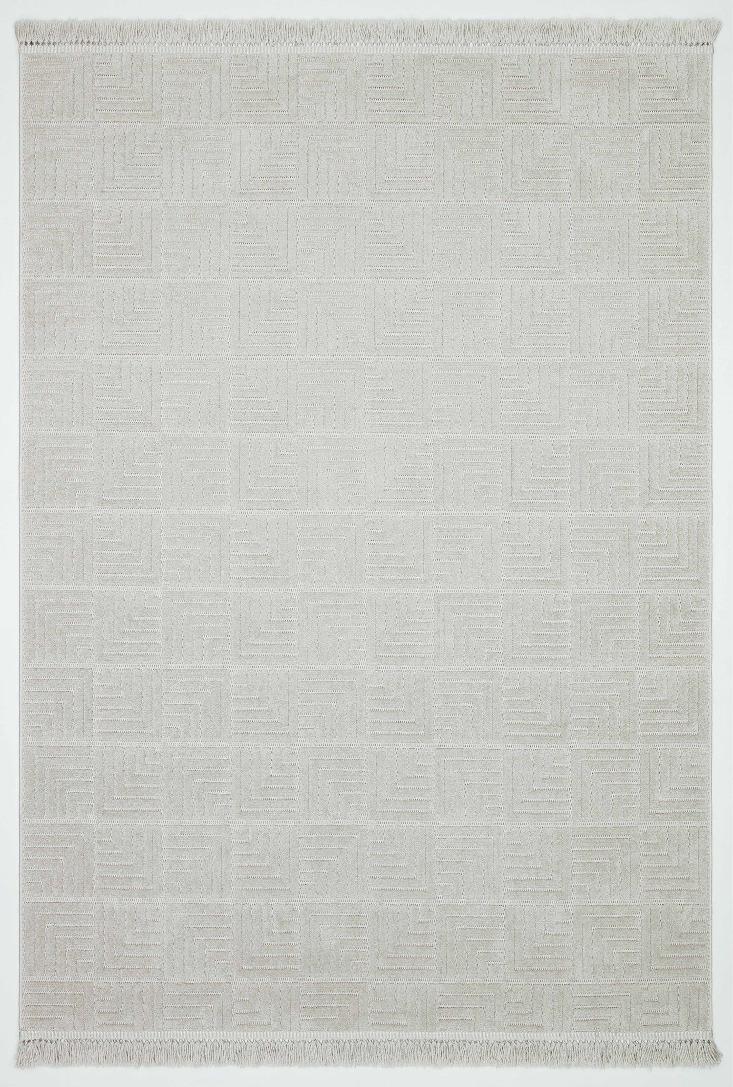 MİLAS L8 GRİ Kabartmalı Modern Geometrik Desenli Salon Koridor Mutfak Halısı-KP