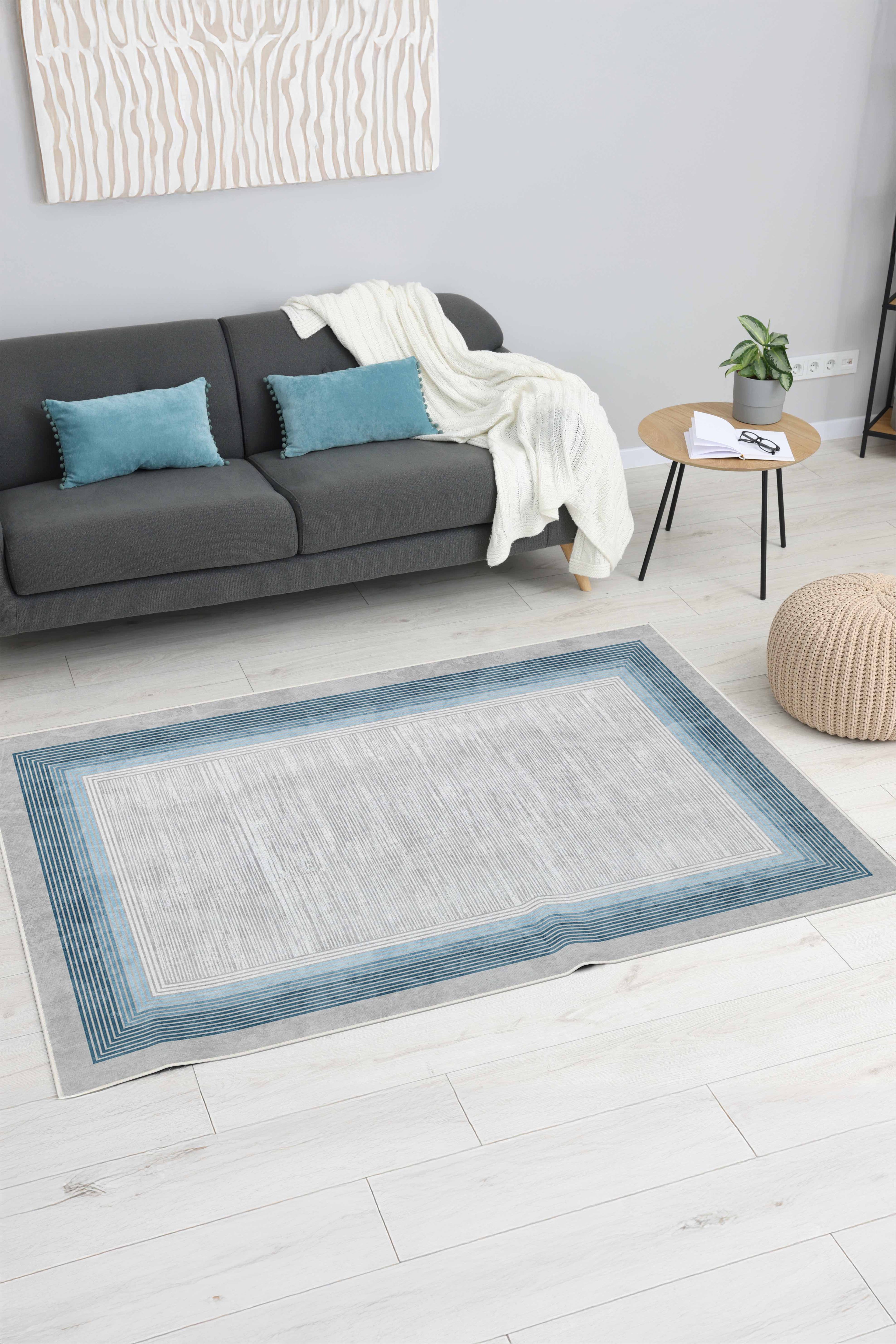 Arte M133-03 Modern Çerçeveli Dekoratif Dokuma Halı