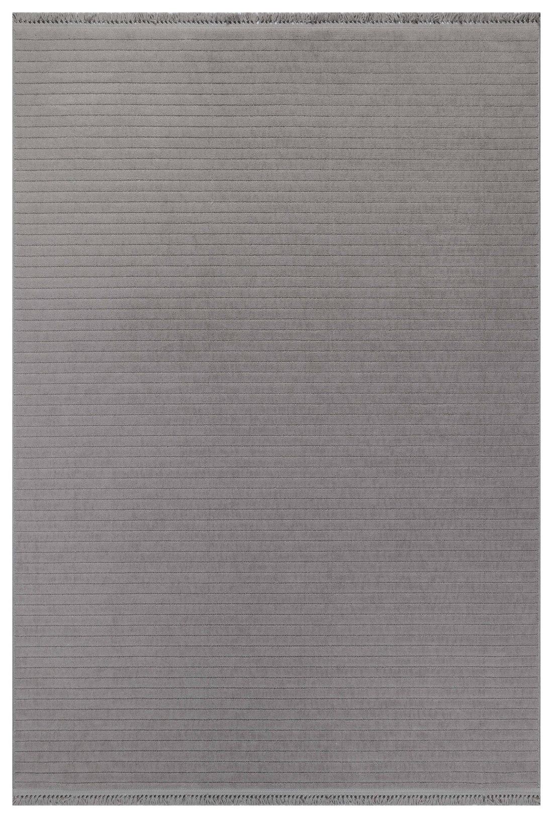 MİLAS T-JP55 ANTRASİT Kabartmalı Modern Geometrik Desenli Salon Koridor Mutfak Halısı