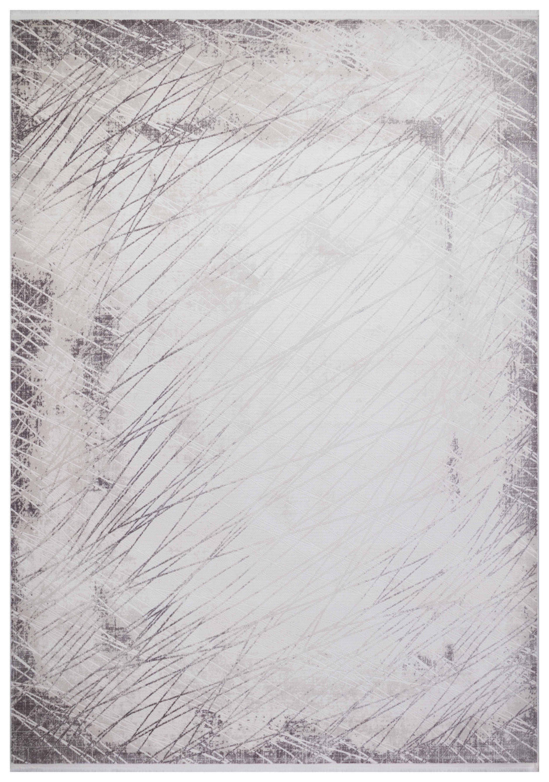 İCON T-RA05 GRİ Modern Geometrik Desenli Salon Koridor Mutfak Halısı