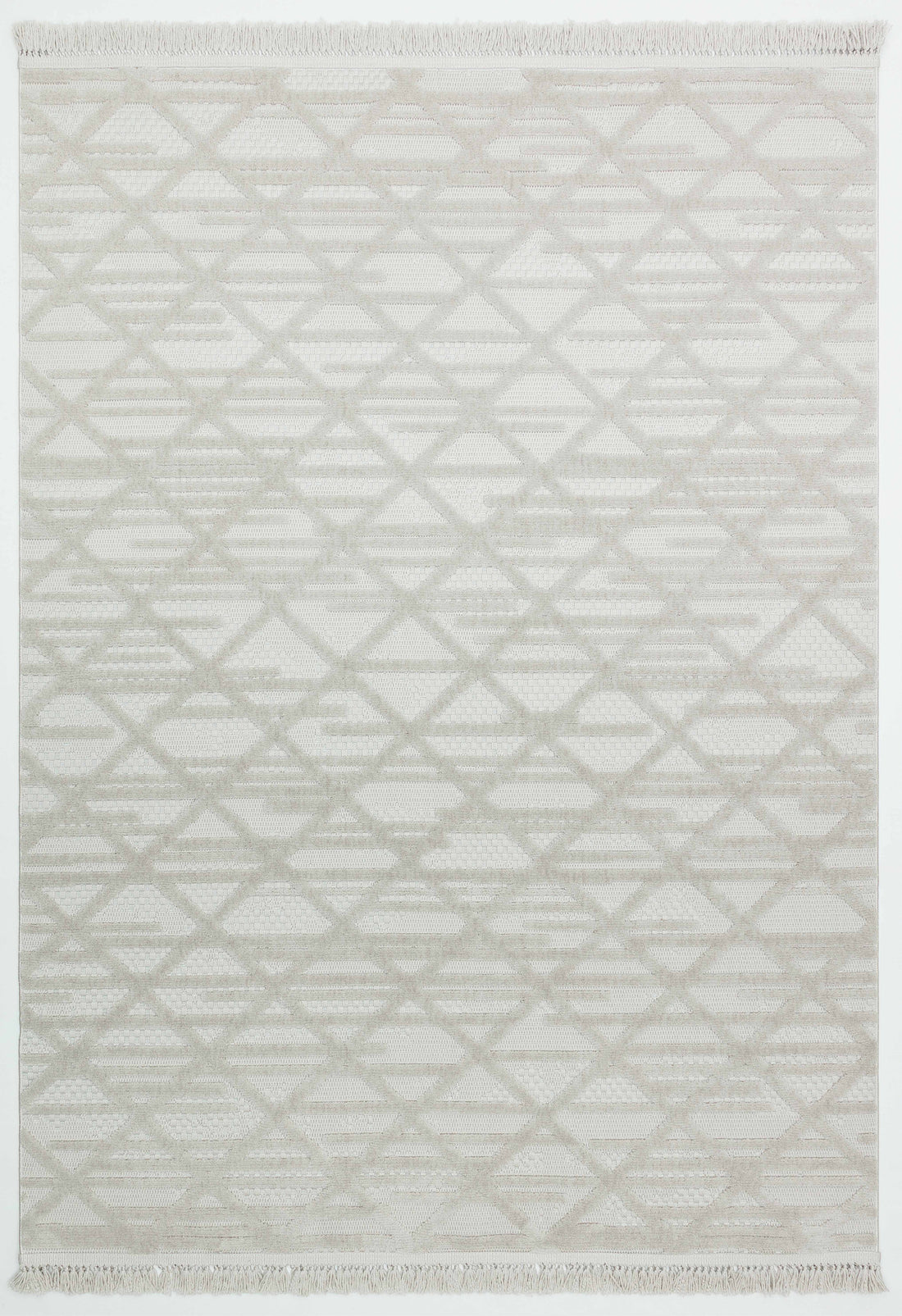MİLAS C7-GRİ Kabartmalı Modern Geometrik Desenli Salon Koridor Mutfak Halısı