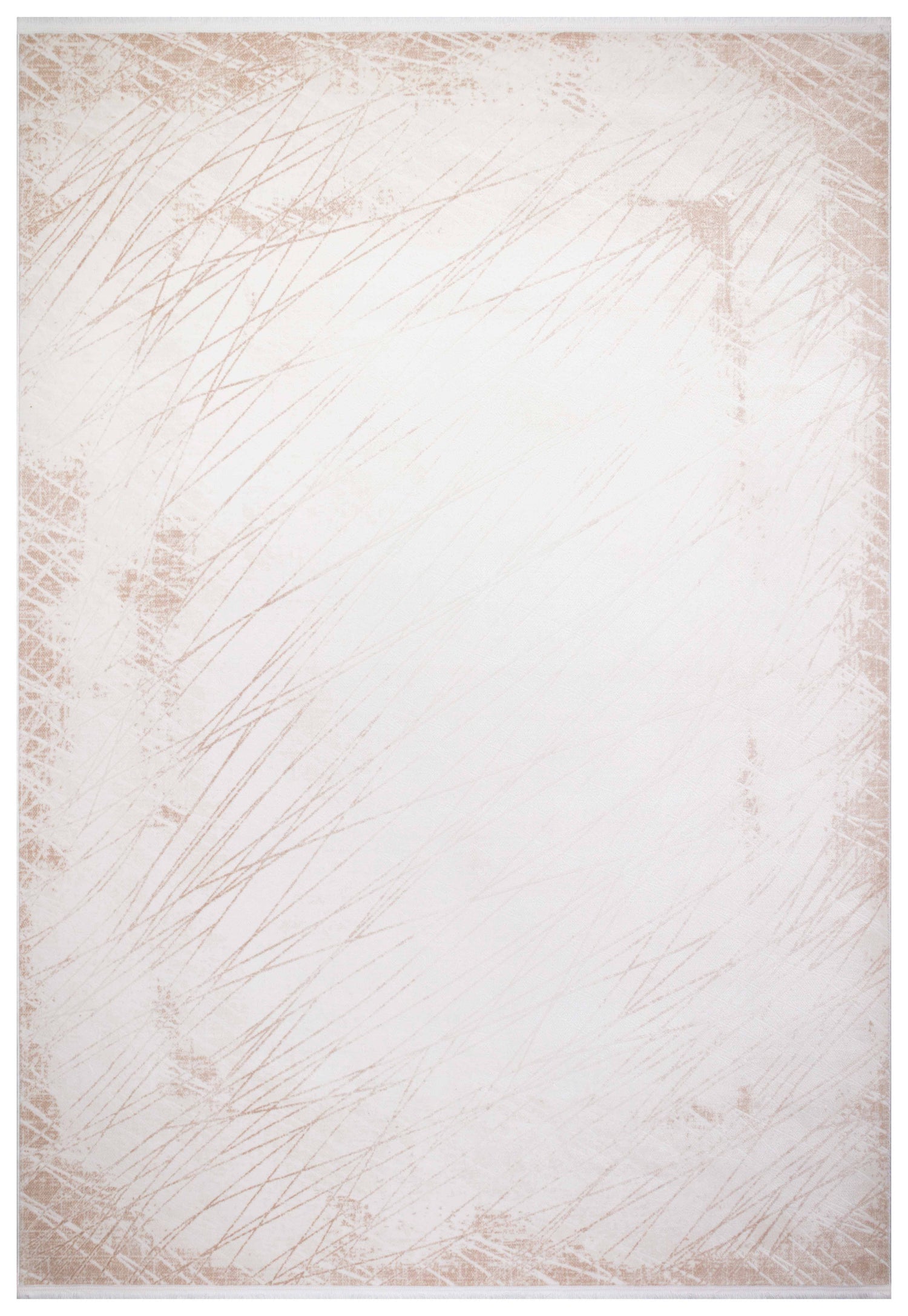 İCON T-RA06 KREM Modern Geometrik Desenli Salon Koridor Mutfak Halısı