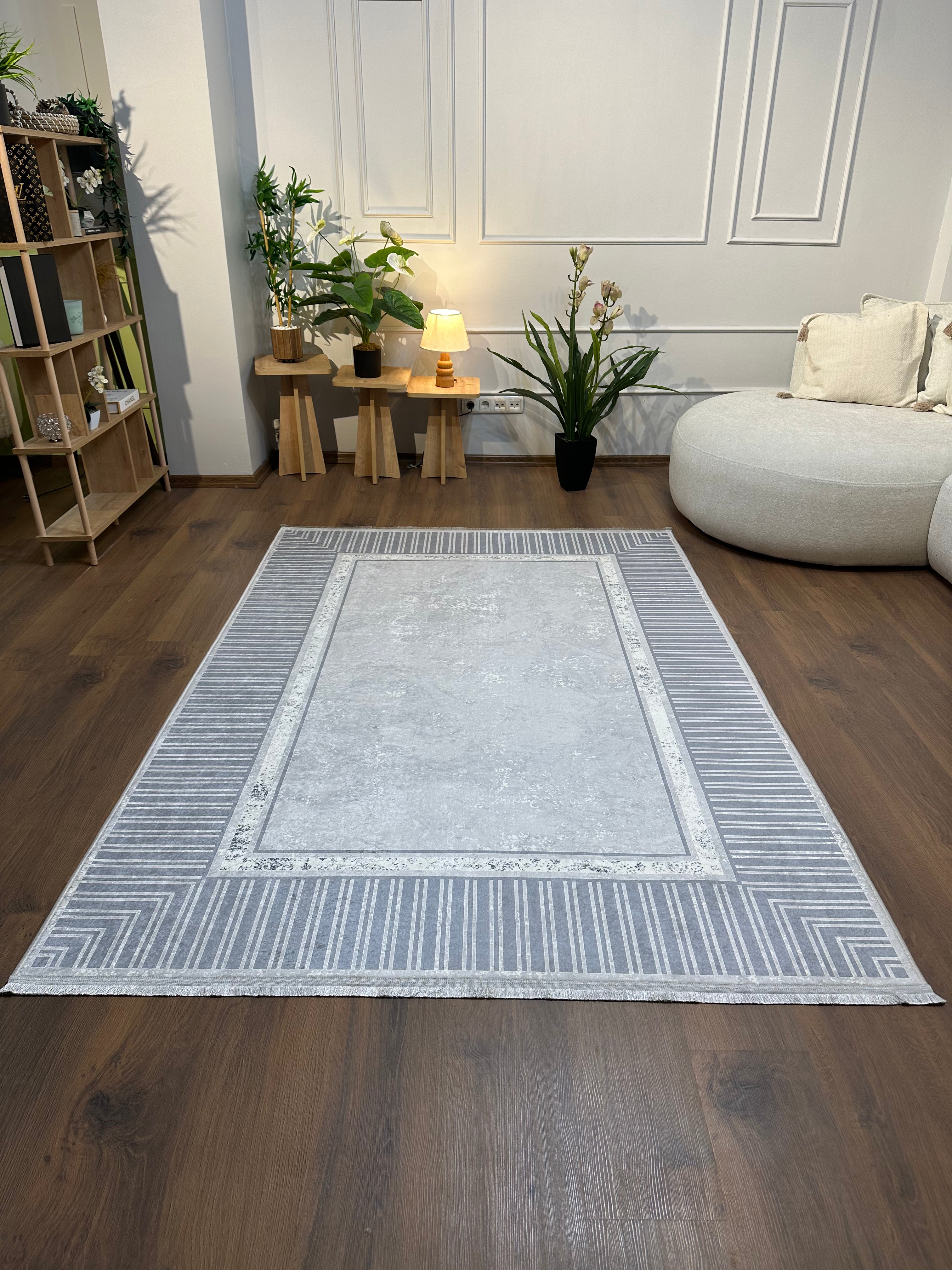IRMAK - %100 Pamuk Dokuma Taban Makinede Yıkanabilir Kaymaz Halı
