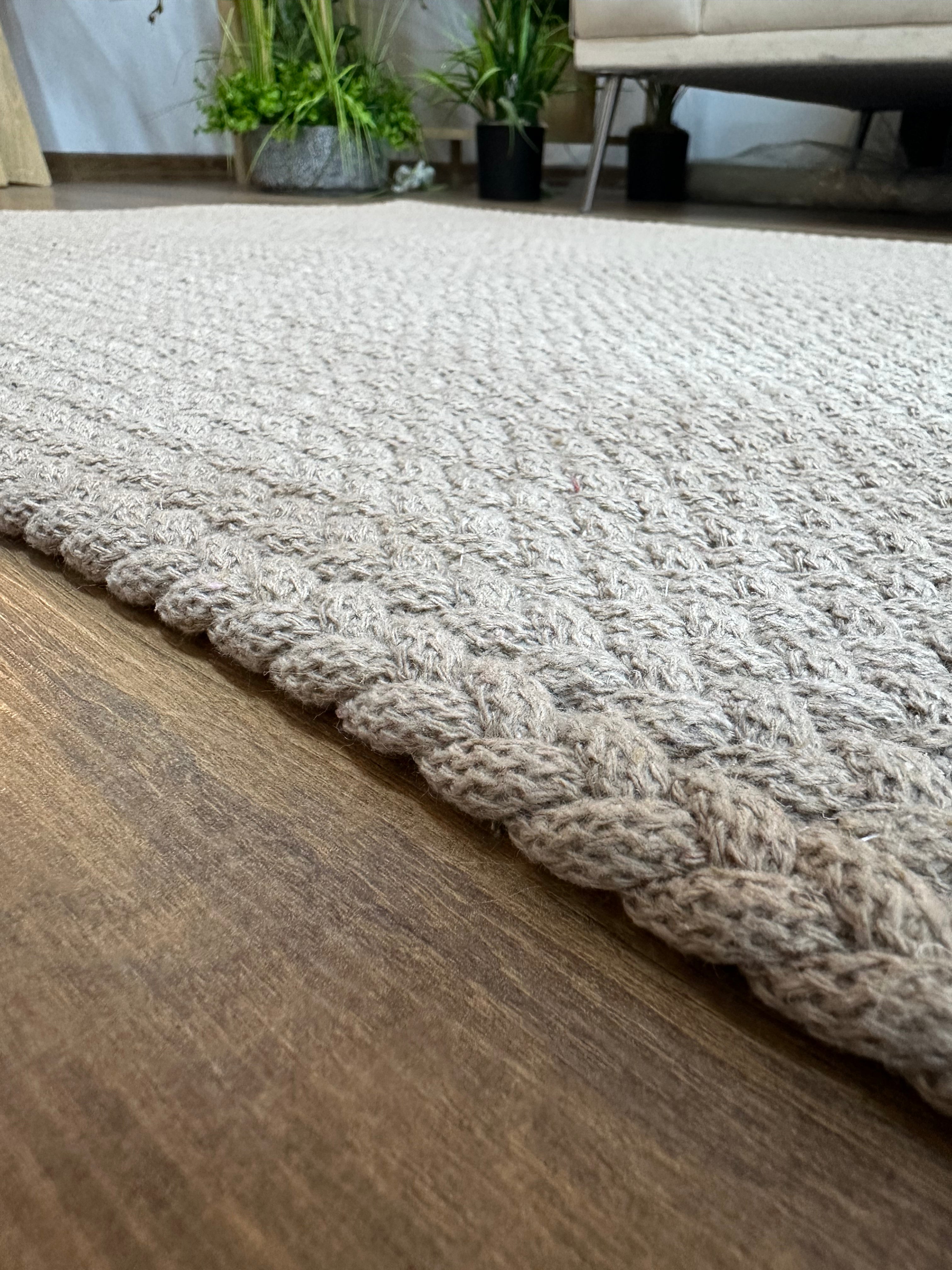 KNİTTED RUG 02 - Knitted Rectangle Rug