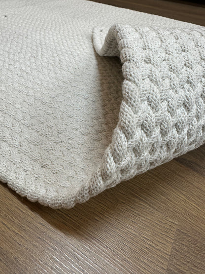 KNİTTED RUG 04 - Knitted Rectangle Rug
