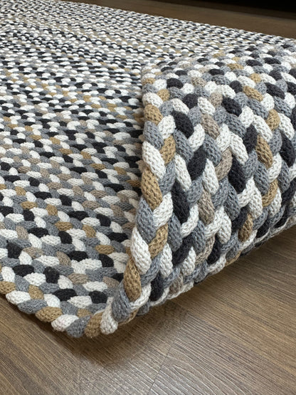 KNİTTED RUG 05 - Knitted Rectangle Rug