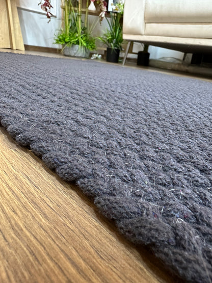 KNİTTED RUG 01 - Knitted Rectangle Rug