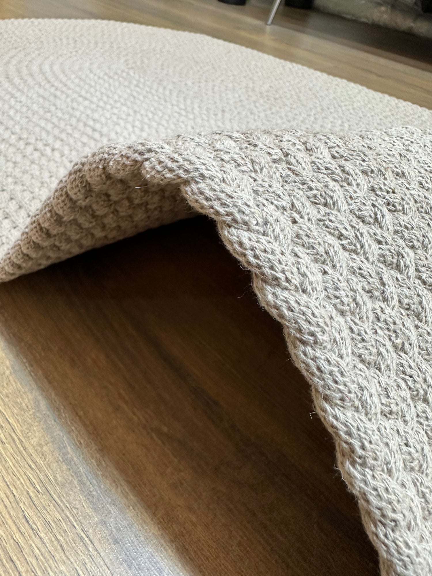 KNİTTED RUG 07 - Knitted Oval Rug