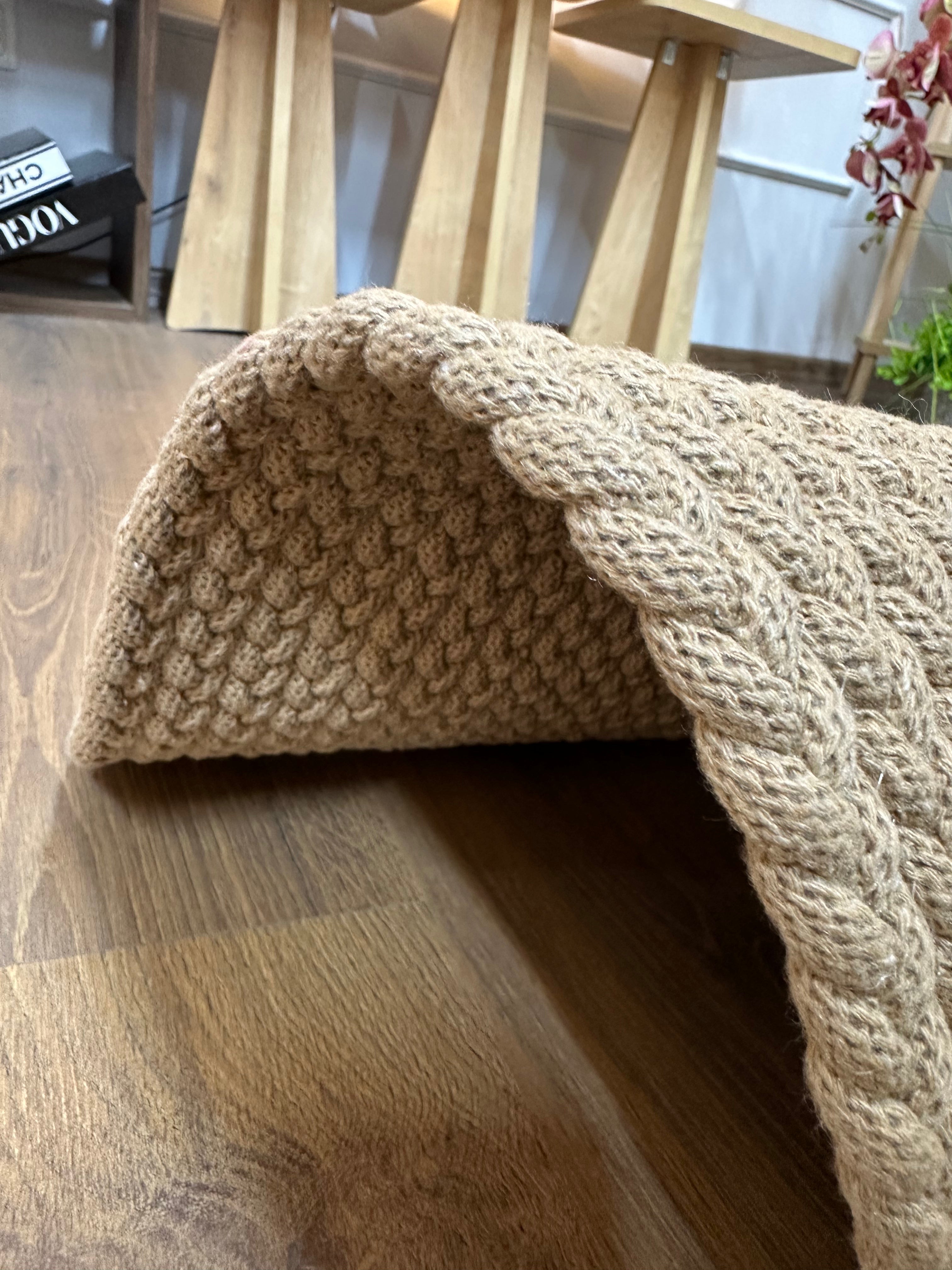 KNİTTED RUG 13 - Knitted Round Rug