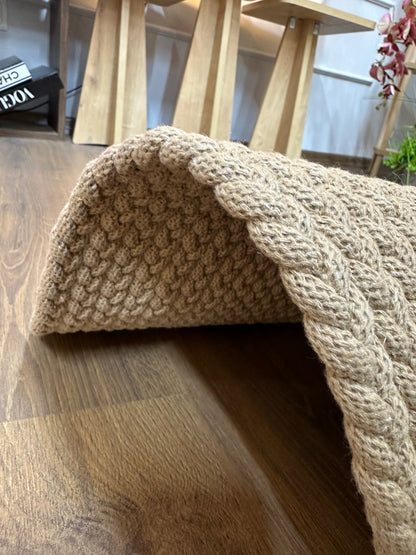 KNİTTED RUG 13 - Knitted Round Rug