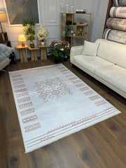 JERSEY - %100 Pamuk Dokuma Taban Makinede Yıkanabilir Kaymaz Halı