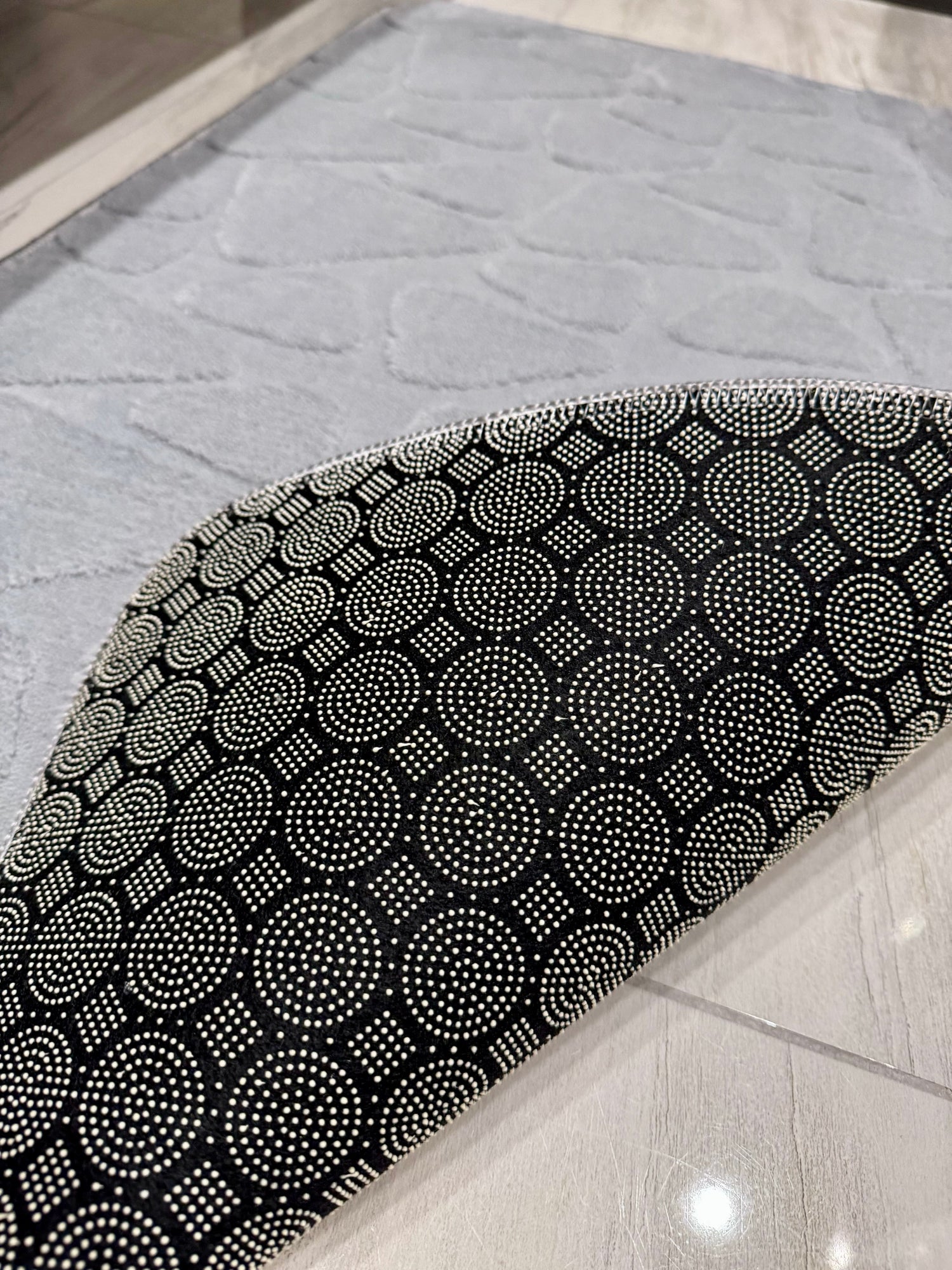 GRİ - Yıkanabilir Kaymaz Taban 60x100 50x60 2&
