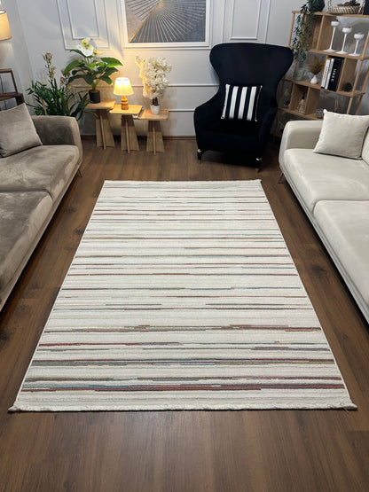 İCON A-5303 Modern Geometrik Desenli Salon Koridor Mutfak Halısı