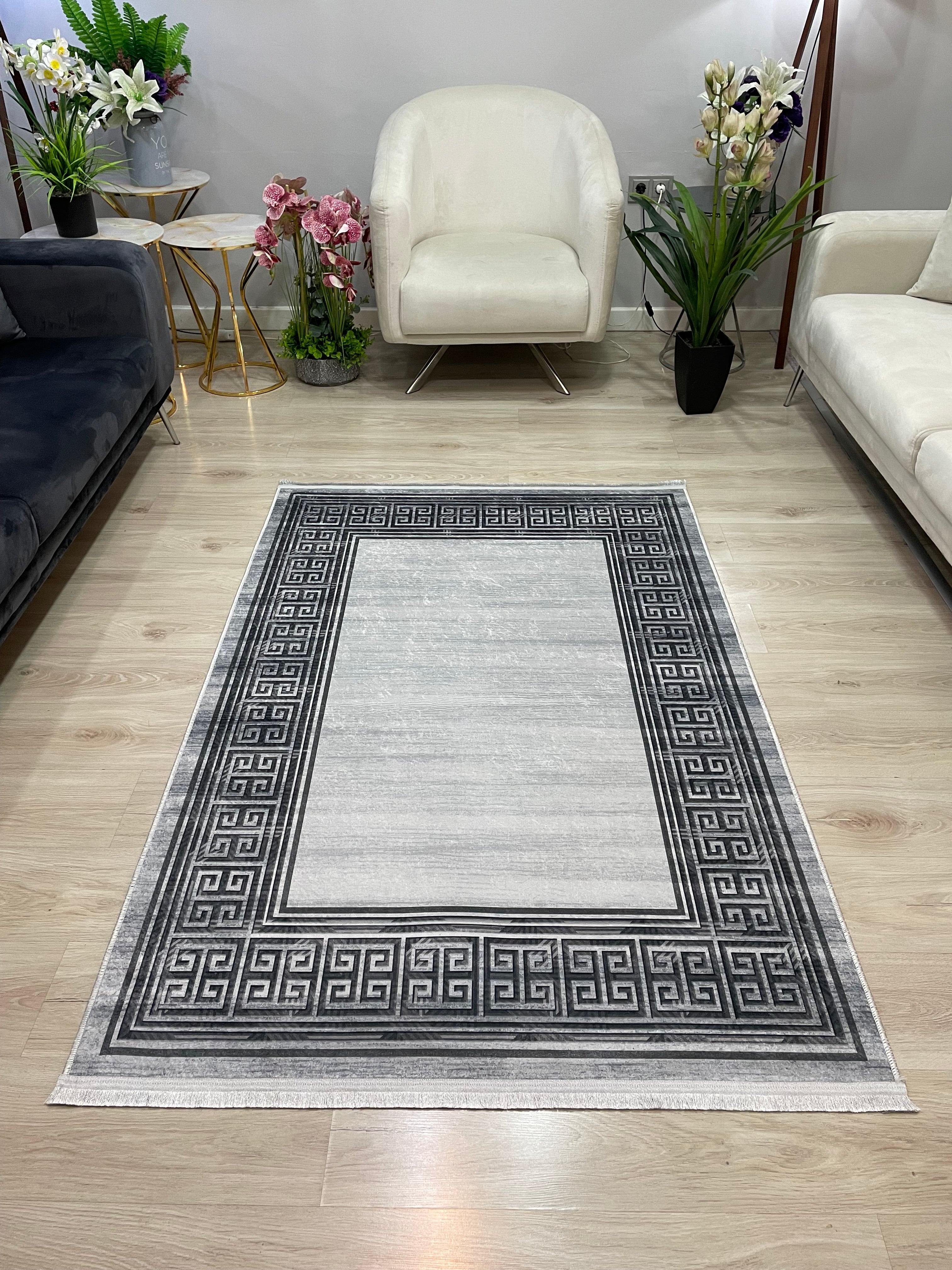 JANNY - %100 Pamuk Dokuma Taban Makinede Yıkanabilir Kaymaz Halı