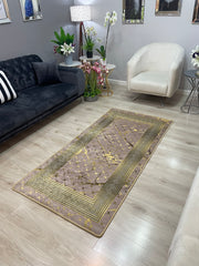 KANBERRA VİZON GOLD - %100 Pamuk Dokuma Taban Makinede Yıkanabilir Kaymaz Halı