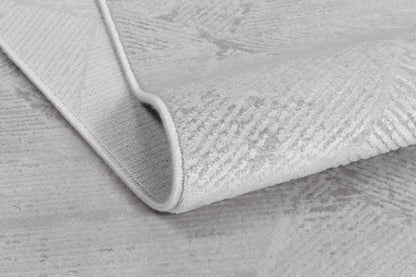 İCON T-OS07 GRİ Modern Geometrik Desenli Salon Koridor Mutfak Halısı
