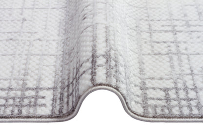İCON T-OS04 KREM/GRİ Modern Geometrik Desenli Salon Koridor Mutfak Halısı