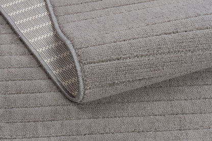 MİLAS T-JP55 ANTRASİT Kabartmalı Modern Geometrik Desenli Salon Koridor Mutfak Halısı