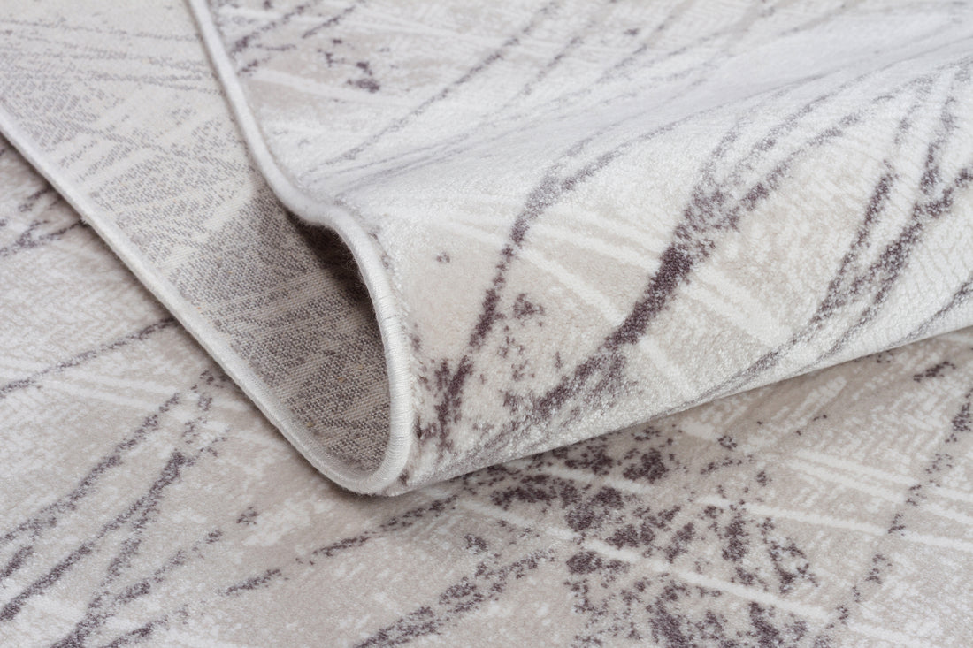 İCON T-RA05 GRİ Modern Geometrik Desenli Salon Koridor Mutfak Halısı