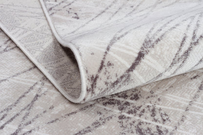 İCON T-RA05 GRİ Modern Geometrik Desenli Salon Koridor Mutfak Halısı