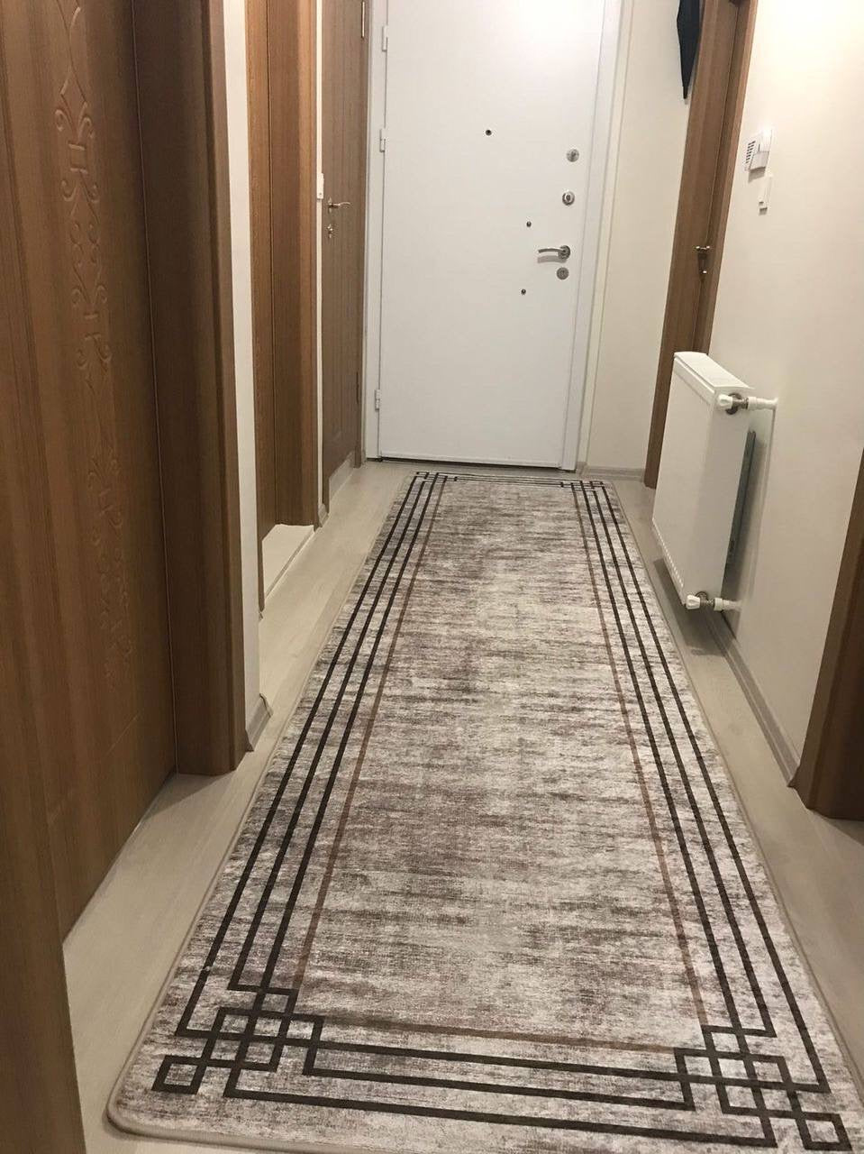 BELEN VİZON - %100 Pamuk Dokuma Taban Makinede Yıkanabilir Kaymaz Halı