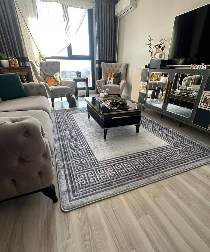 JANNY - %100 Pamuk Dokuma Taban Makinede Yıkanabilir Kaymaz Halı